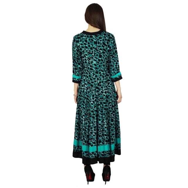 Phagun Kurti Indienne Imprimé Camouflage Kurta Femme Tunique Décontractée