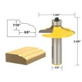 thumbnail image 2 of Yonico Drawer & Cabinet Door Front Edging Classical Router Bit-1/2" Shank- 12164, 2 of 4