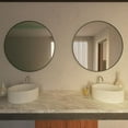 thumbnail image 4 of Arpella  Nuova Metal Framed Round Mirror in Matte Black or Polished Chrome 36 x 36 - Black, 4 of 5