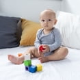 thumbnail image 6 of PlanToys® Sensory Activity Blocks for Toddlers – 9-Piece Set with Visual, Auditory & Tactile Stimuli – Montessori Toy with Storage Bag – Wooden Learning Toy for Babies & Kids Ages 12 Months+, 6 of 11