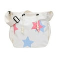 thumbnail image 1 of Bolso de hombro de gran capacidad para mujer en nailon duradero para uso diario. beige, 1 of 9