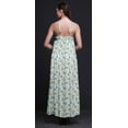 thumbnail image 3 of Bimba Robe Longue Sans Manches à Bretelles Spaghetti Imprimée Florale en Rayonne pour Femmes - TG, 3 of 5