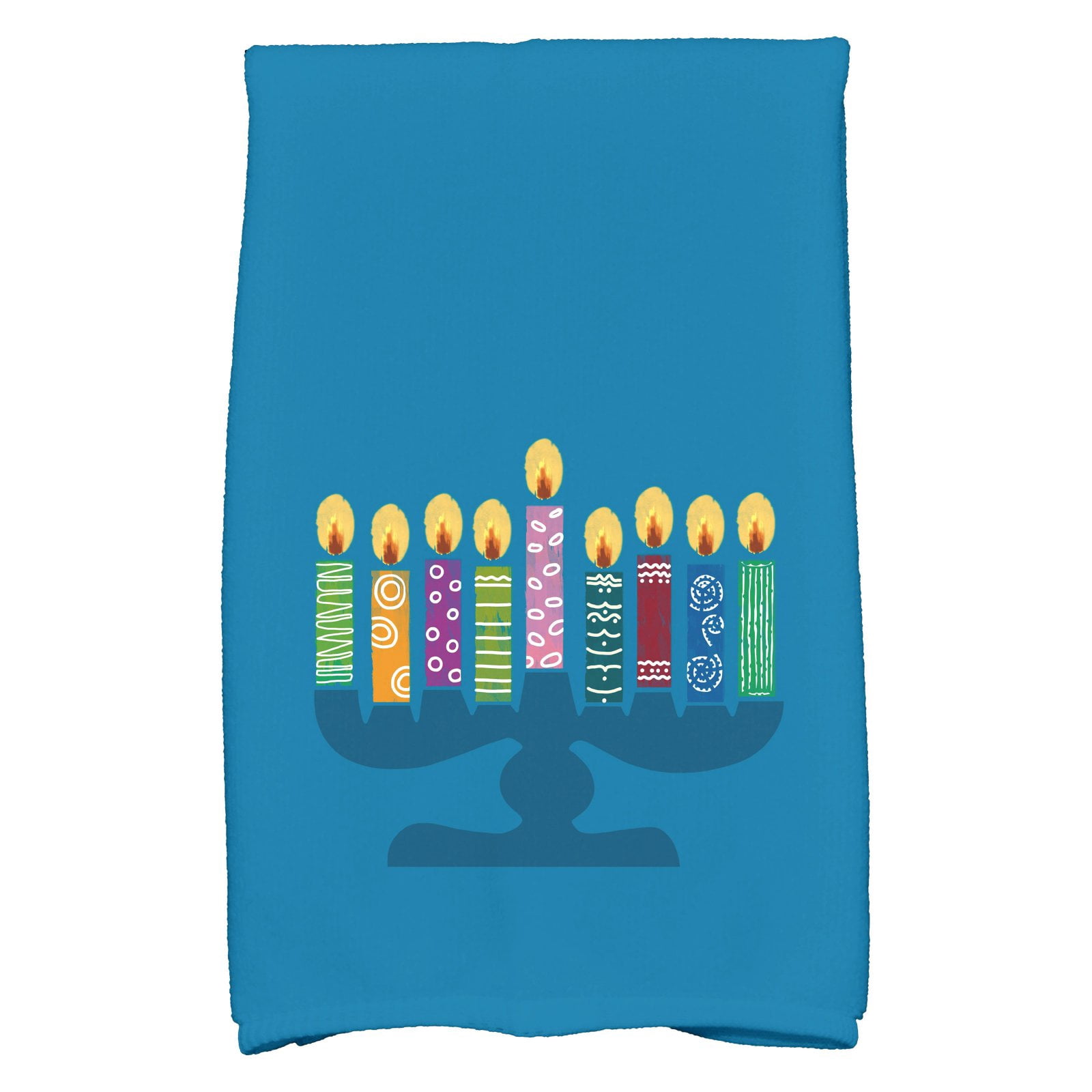 Simply Daisy 18" x 30" Festival of Lights Holiday Geometric Print Kitchen Towel