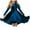 Blue, variant on Mikilon Girls Velvet Dress Ruffled Long Sleeve Casual Spring Fall Dress Princess Christmas Party Dress Winter Outfits