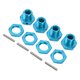 thumbnail image 2 of Juego de 4 adaptadores de cubo de transmisión hexagonal de aluminio de 17mm con pasadores para coche ARRMA 1/8 KARTON 4WD, 2 of 8