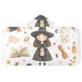 thumbnail image 5 of Yayeee Kids Hooded Towels Toddler Soft Absorbent Beach Bathing Wrap 50" x 23.5", Magical Halloween Girl, 5 of 5