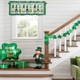 thumbnail image 6 of Kitchen Valances for Window, Cute Dwarf St. Patrick's Day Green Shamrock Gold Coin Light Filtering Rod Pocket Valance Curtain, Vintage White Plank Short Curtains Window Topper for Bedroom 42x18in, 6 of 9