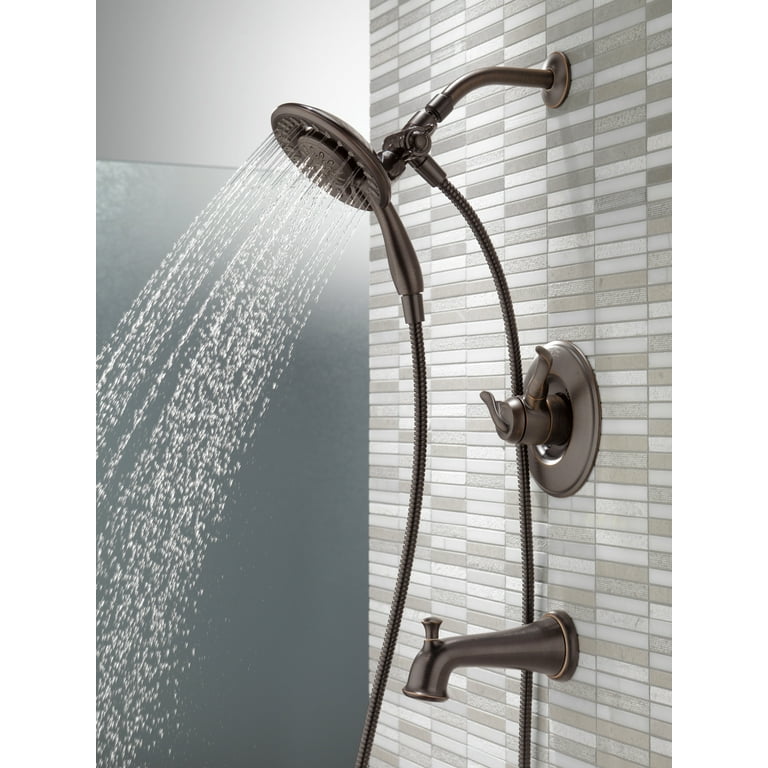 Delta Linden Monitor 17 Series Tub & Shower Trim with In2ition in Venetian  Bronze T17494-RB-I Faucet
