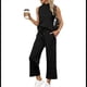 thumbnail image 1 of Conjuntos de Dos Piezas para Mujer, Conjuntos de Verano, Conjuntos de Estar por Casa, Blusas Cuello Alto, Pantalones Cortos Pierna , Conjuntos Viaje para Vacaciones. Negro M, 1 of 3