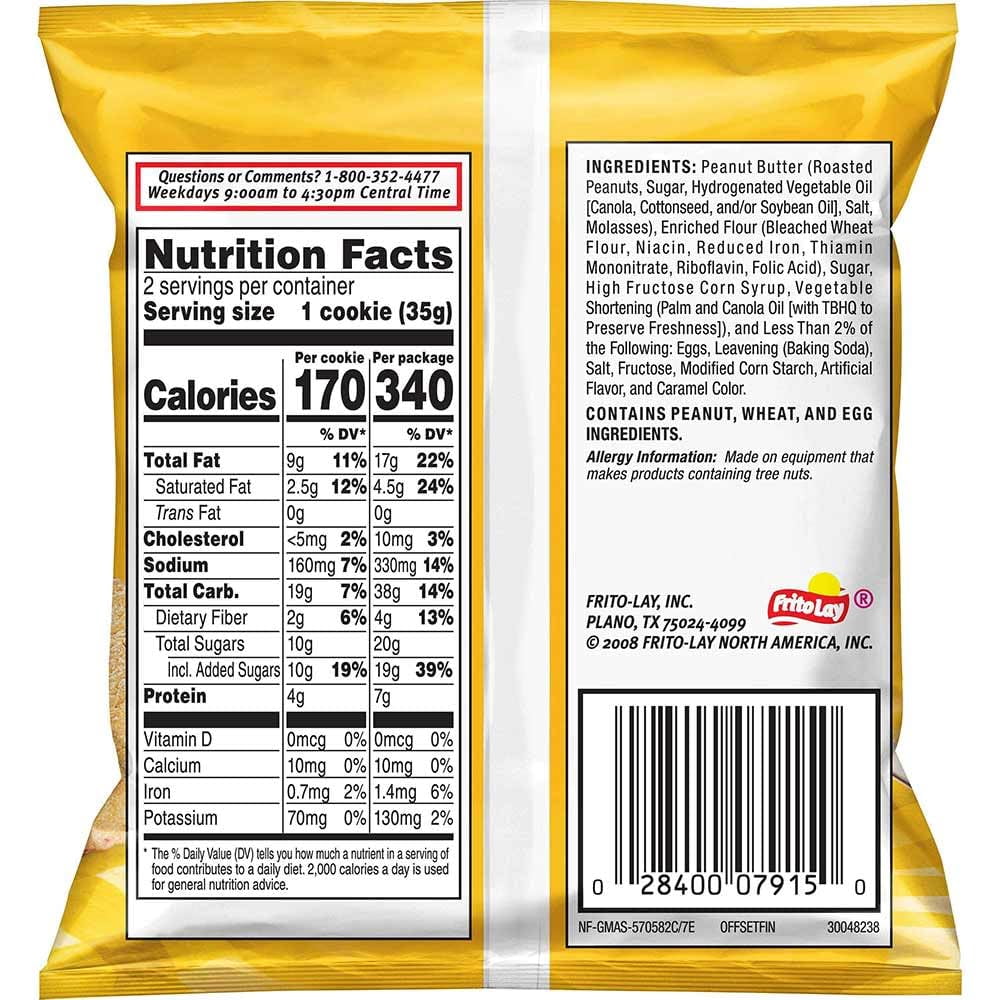 Grandma's Cookies, Peanut Butter, (Pack of 12) Bundled by SUPERDEALS, 2.50 Oz Bag, with Mystery Gift