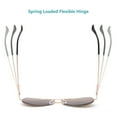 thumbnail image 6 of LotFancy 2 Aviator Sunglasses for Men, Flat Brown Mirrored Lens, 6 of 9