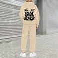 thumbnail image 6 of Kids Sweatsuits Girls 2 Piece Outfits Girls Casual Outfit Fashionable Print Hoodie and Pants Two Piece Comfy Daily Wear, 6 of 7