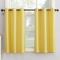 thumbnail image 2 of No. 918 Montego Window Curtain Valance/Kitchen Curtains, Set of 2, 56" x 36" in Yellow, 2 of 5
