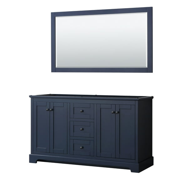 Wyndham Collection Wcv232360dcxsxxm58 Avery 60" Double Free Standing Vanity Cabinet - Dark