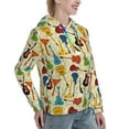 thumbnail image 6 of Wukai Different Kind Of Guitars Print Womens Hoodies Fleece Sweatshirts Long Sleeve Sweaters Pullover Fall Outfits Winter Clothes-X-Large, 6 of 7