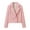 Pink, variant on Arlun 2025 Fall Tweed Blazer Jackets for Women Fashion Texture Coarse Double Buckle Decoration Long Sleeved Coat Elegant Lapel Design Comfort Warm Cute Coat with Pockets Pink XS