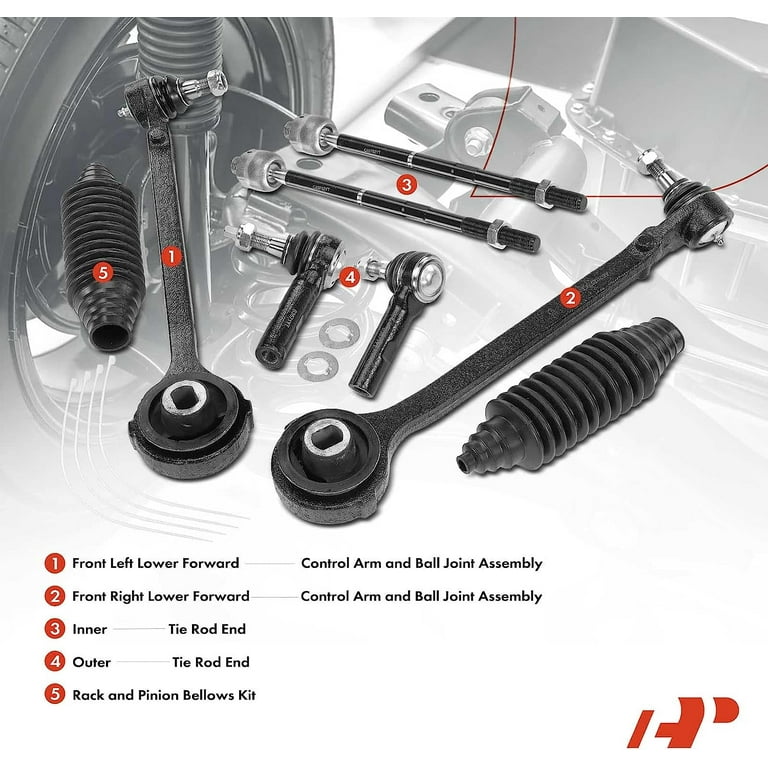 A-Premium 8Pcs Front Suspension Kit Lower Forward Control