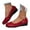Wine, variant on uvwlwu Stylish Women's Casual Shoes Comfortable On Soft Sole Round Toe Wedge Sneakers For Everyday Wear(Beige,7)