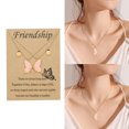 thumbnail image 2 of SIfdSeng Butterfly Necklace Female Sense Creative Card Necklace Gift for Friends Female Necklace Female Design Sense Temperament, 2 of 8