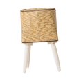thumbnail image 4 of Almencla Plant Basket with Legs Imitation Rattan Basket Gift Simple Flower Pot Floor Flowerpot for Dining Room Restaurant Balcony Cafe Yellow 33x16cm 4 Leg, 4 of 8