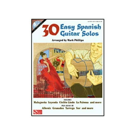25 Spanish Guitar - Hal Leonard 30 Easy Spanish Guitar Solos for EZ Guitar TAB (Book and CD)