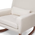 thumbnail image 3 of Nursery Works Sleepytime Modern Fabric Rocker in Performance Cream with Walnut Legs, 3 of 7
