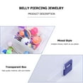 thumbnail image 3 of TIANBEN Acrylic Body Piercing Rings Tongue Lip Navel Jewelry 100pcs, 3 of 6