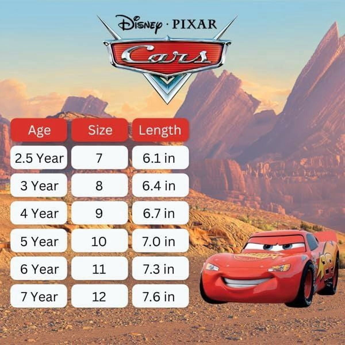 Disney Pixar Cars Lightning McQueen Light Up Sneakers. (Toddler/Little Kids)