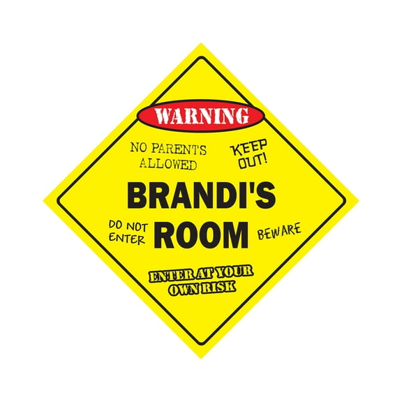 SignMission X-Brandis Room 12 x 12 in. Crossing Zone Xing Room Sign - Brandis
