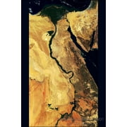24"x36" Gallery Poster, nile river egypt nile sat
