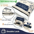 thumbnail image 4 of gRIN BY gRIN- 2 Packs Bread Bags to Keep Bread Fresh, Reusable Zipper Bread Bags for Homemade Bread Loaf, Freezer Bread Storage Bag, Bread container,, 4 of 5