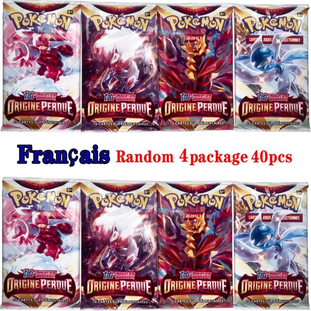 Cartas de Pokémon de 40 piezas, escarlata y violeta, inglés, francés, español, energía brillante, juego de cartas coleccionables, juguetes de regalo