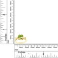 thumbnail image 4 of Heart Shape Simulated Peridot In 14K Yellow Gold Over 925 Sterling Silver Ring Size 4, 4 of 5