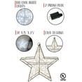 thumbnail image 3 of Perfect Holiday Large 180 LED Star Frame Fairy Lights Plug in Wall Art for Home Décor, Christmas, Party, 3 of 5