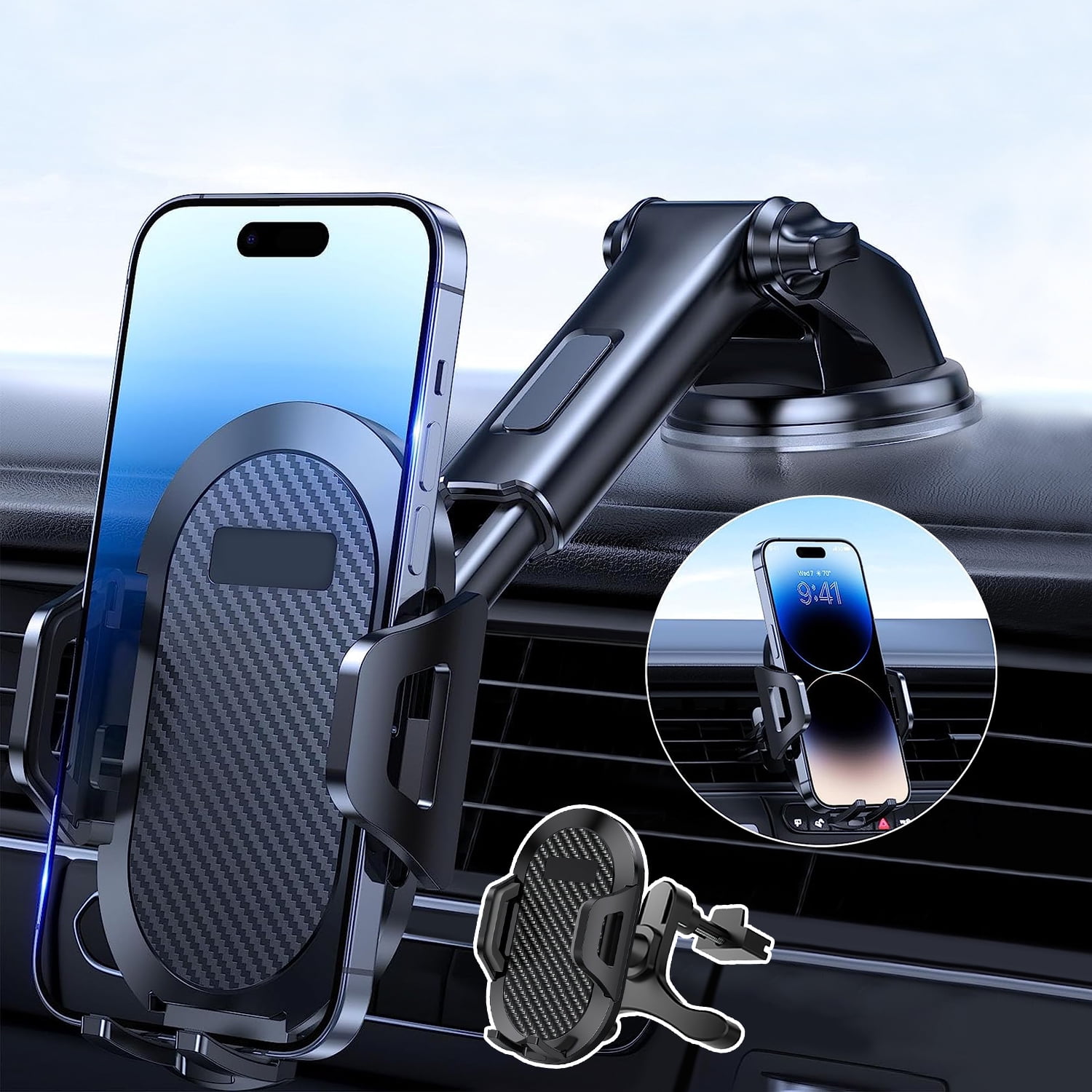 TRANSFREE Universal Phone Mount for Car HandsFree Car Phone Holder