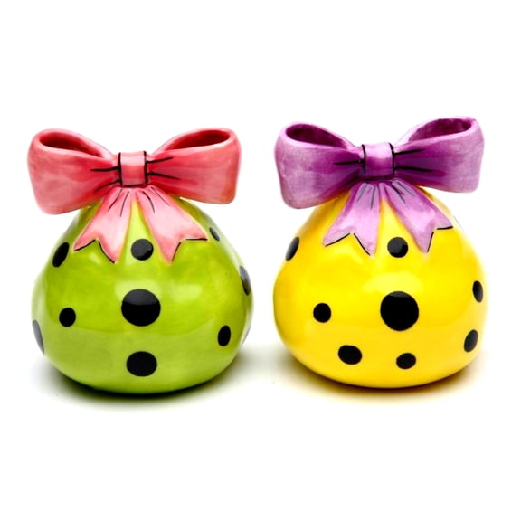 Dilly Dots - Yellow & Green Salt & Pepper ShakerBy Babs