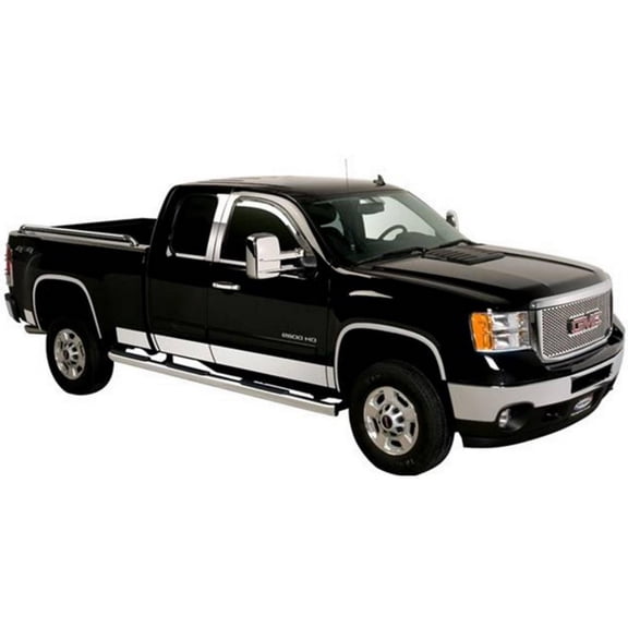 Putco 07-13 Chevy Silv Reg Cab 8ft Long Box - 6in Wide - 12pcs - SS Rocker Panels Fits select: 2011 ,2013 CHEVROLET SILVERADO K1500 LT