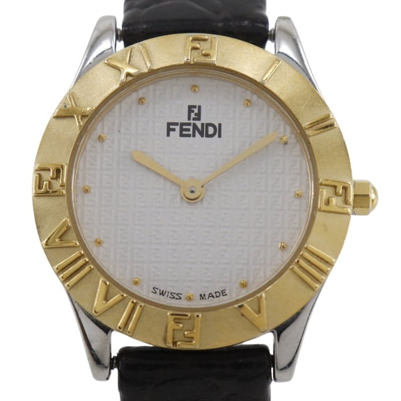 Pre-Owned Fendi FENDI Watch 2000L Gold Plated x Stainless Steel Quartz Analog Display... (Good)