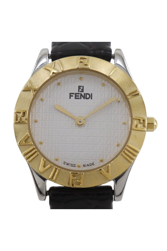 Pre-Owned Fendi FENDI Watch 2000L Gold Plated x Stainless Steel Quartz Analog Display... (Good)