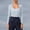 Light Blue, variant on Womens Dance Warm-Up Shrug Top Slim Fit Long Sleeve Wrap Bolero for Ballet Modern Classical Dance Class
