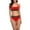 00 # Red, variant on REORIAFEE Trendy Bikinis for Women 2023 Beach Vacation Swimsuit Two Piece Set Swimwear Beachwear Black L