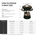 thumbnail image 4 of Yiaed Cute Goat Baby Print Women's T Shirt V-Neck Short Sleeve Shirt Casual Breathable Tee Summer Tops-Medium, 4 of 5