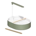 thumbnail image 2 of Bañera para loros, ducha automática para pájaros, contenedor de bañera con perchas de madera y bomba para periquitos, pájaros pequeños y medianos. Cabezal de ducha verde, 2 of 4