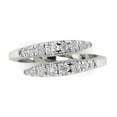 thumbnail image 2 of 0.235 ctw Wedding Band for Women - 14K White Gold Simulated Diamond Stackable Eternity Ring, 2 of 7