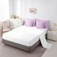 thumbnail image 4 of Manfei Cartoon Pug Twin Bedding, Love Heart Balloon Bedding Comforter Set, Purple, Reversible, 7 Pieces, 4 of 6