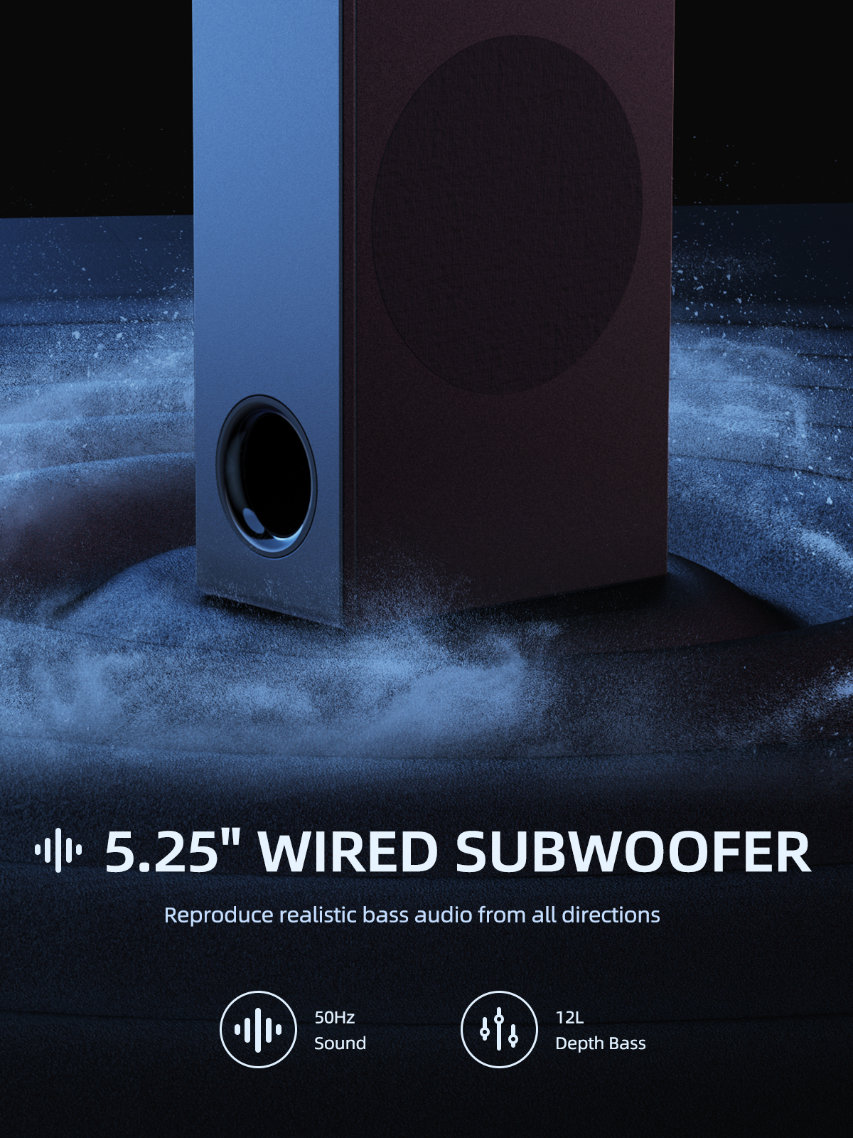 MEREDO 180W Detachable Soundbar with Subwoofer, 2.1CH photo 5