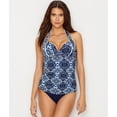 thumbnail image 2 of Tommy Bahama Mare Navy Paisley Paradise Cross Back Tankini Top XS, 2 of 4