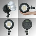 thumbnail image 3 of 60W Professional Studio Light LED Video Light Bi-Color Temperature 3200K-5600K with Bowens Mount Protector Reflector Diffuser Remote Control for Studio Outdoor Photography Video Recording, 3 of 7