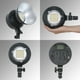 thumbnail image 3 of Lámpara fotográfica 60W Luz de estudio profesional LED Luz de video Temperatura bicolor 3200K-5600K con Bowens Mount Protector Reflector Difusor Control remoto para estudio Fotografía al aire libre Re Abanopi  Lámpara de fotografía, 3 of 7