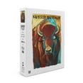 thumbnail image 2 of Rusted Buffalo, Bison, Vivid (1000 Piece Puzzle, Size 19x27, Challenging Jigsaw Puzzle for Adults and Family, Made in USA), 2 of 4